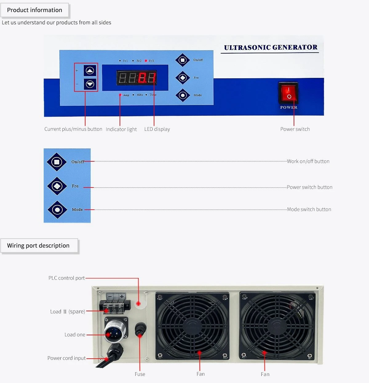 ultrasonic generator for cleaning system